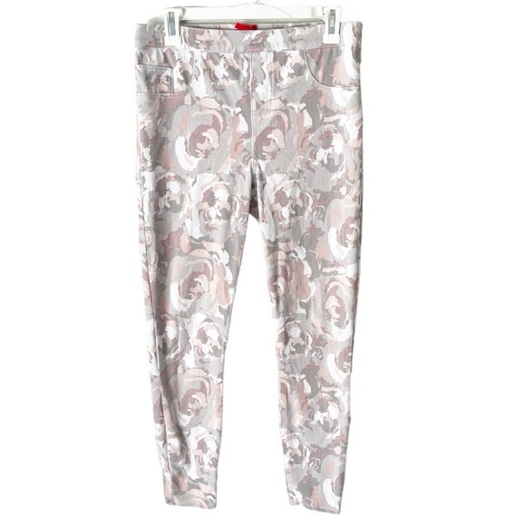Spanx Jeans Women's Large Jean-Ish Bloom Camo Abstract Floral Skinny - Picture 1 of 5